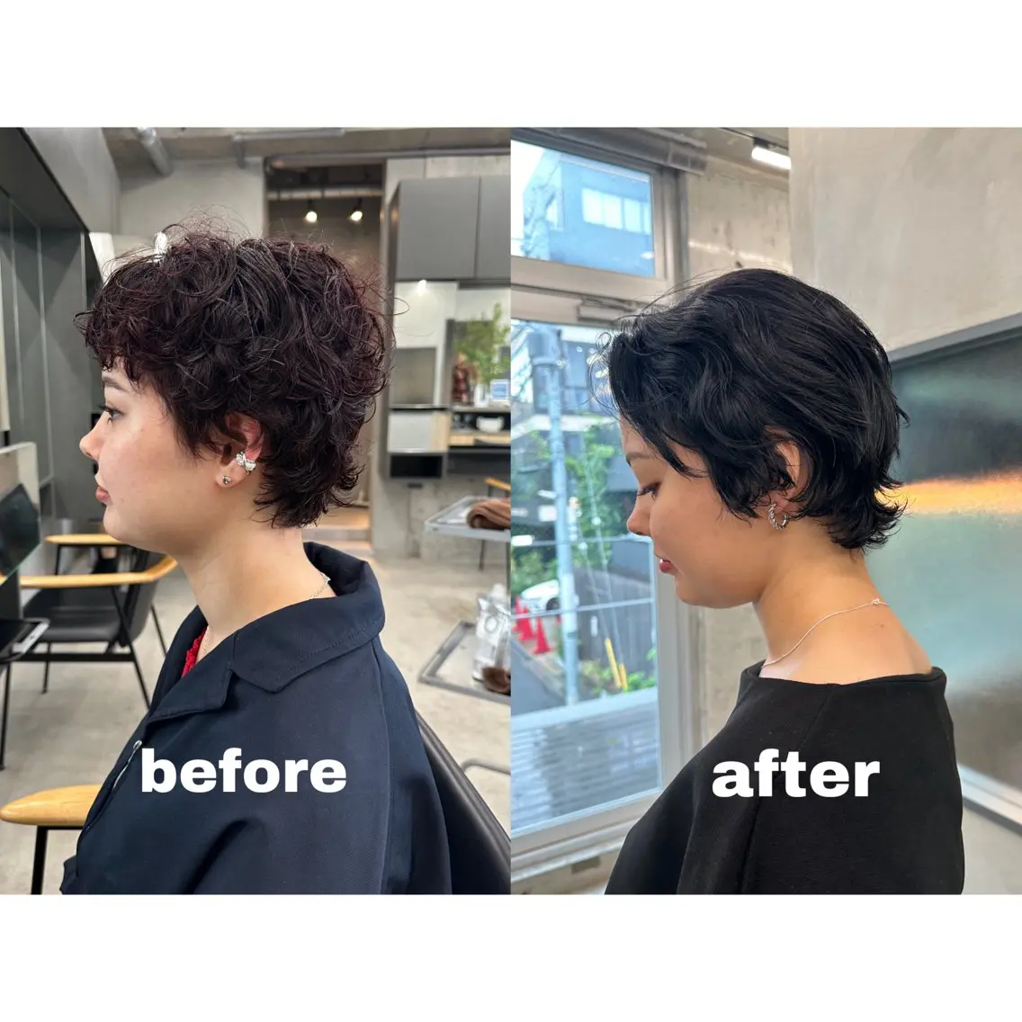 ショート カット 縮毛矯正 トリートメント お悩み解決パーマ hana🩰のヘアスタイル