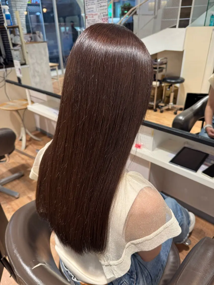 ロング カラー ベージュカラー ラベンダーカラー ラベンダーベージュ カット ヘアカラー トリートメント hip's eyes SHUNのヘアスタイル
