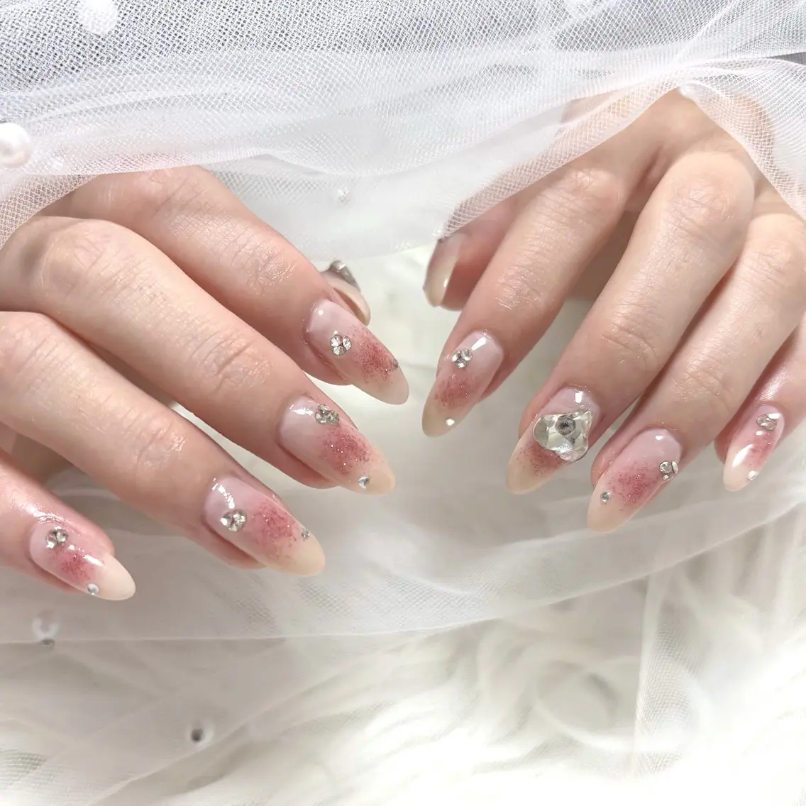 ネイル チークネイル ハンドネイル Ange nailのネイルデザイン