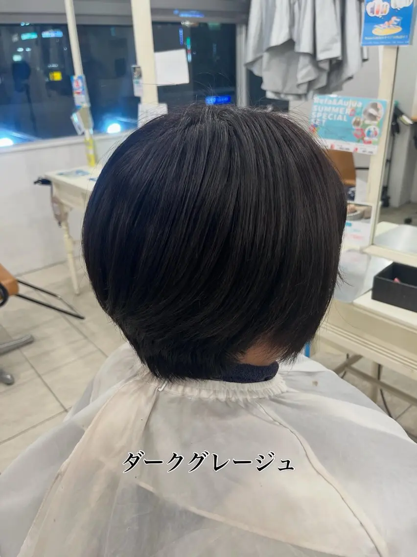 カラー ダークグレー ダークグレージュ グレージュ ヘアカラー 🏄透明感カラー／ 湘南台／RION🌴のヘアスタイル