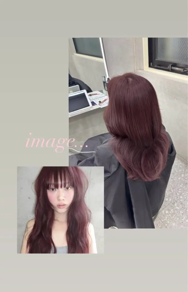 セミロング ヘアカラー トリートメント mao 福岡美容師/韓国ヘアのヘアスタイル