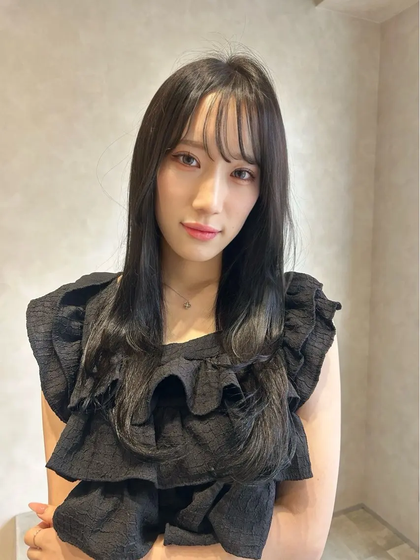 【赤み・オレンジ味消し🌞】透明感カラー＋艶トリートメント✨の写真