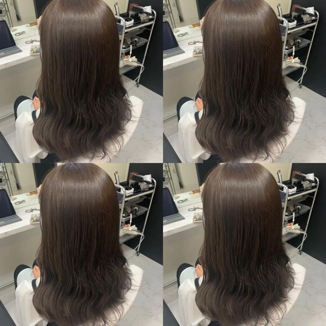 ミディアム カラー アッシュ アッシュグレー カット ヘアカラー トリートメント ✨レイヤー/髪質改善 /縮毛矯正✨ナカムラのヘアスタイル