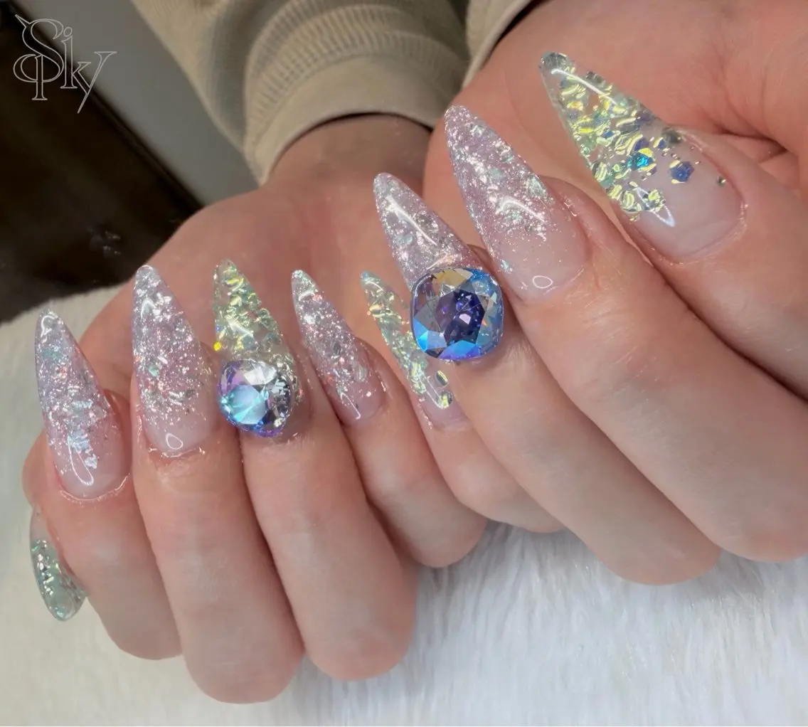 ネイル ハンドネイル Spiky とうげ ふうかのネイルデザイン