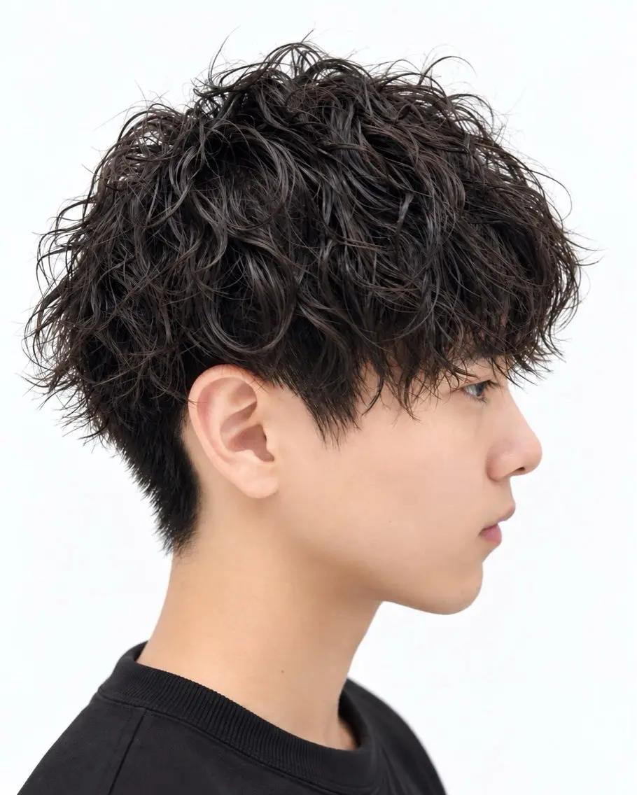 カット+シャドウパーマの写真