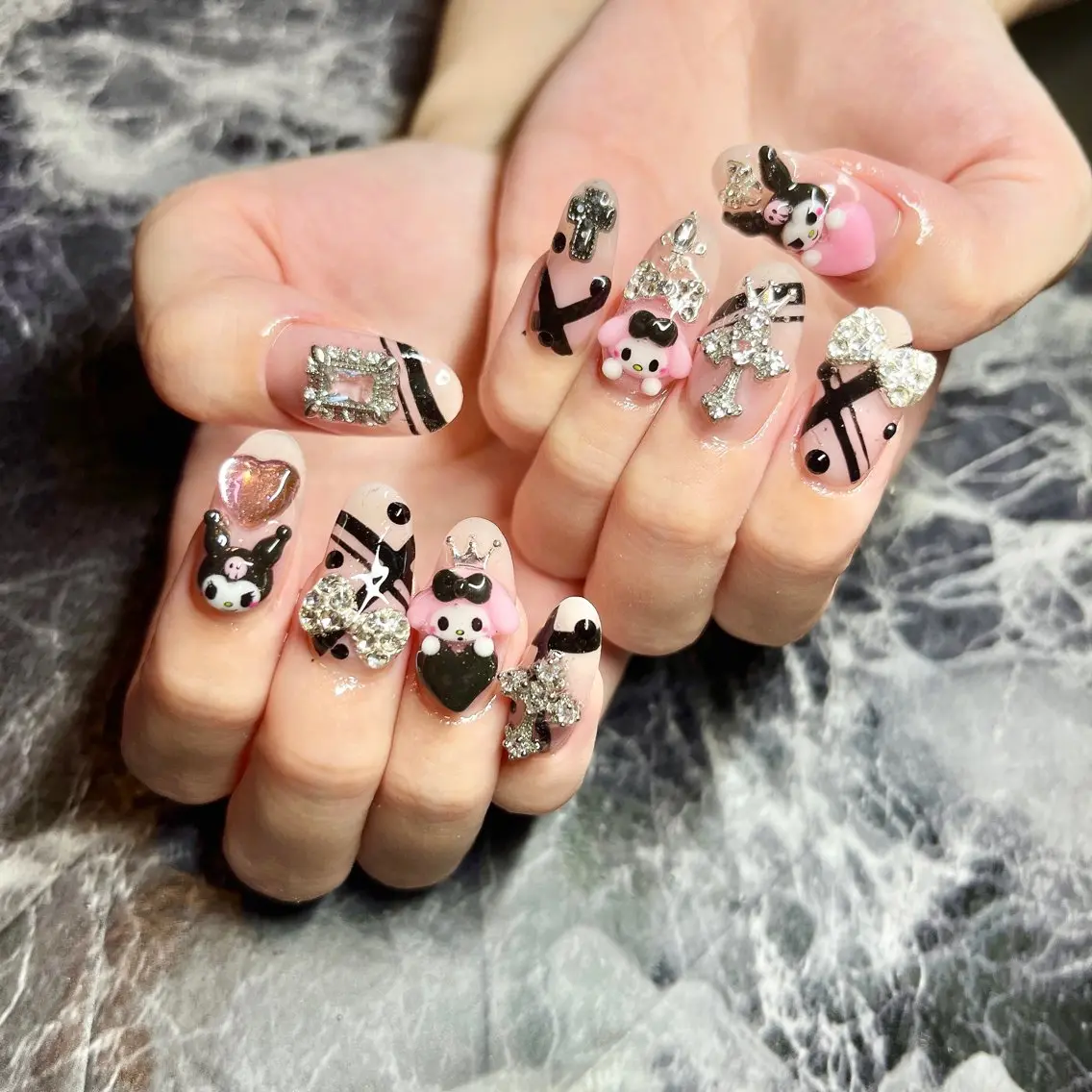 ネイル ジェルネイル ロングネイル しば まなみのネイルデザイン