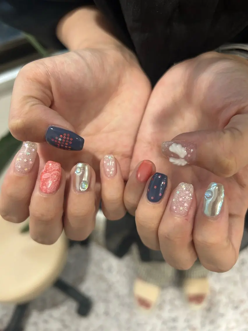 ネイル ハンドネイル 小松 千冬のネイルデザイン