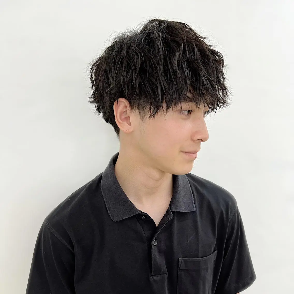 メンズカット+パーマの写真