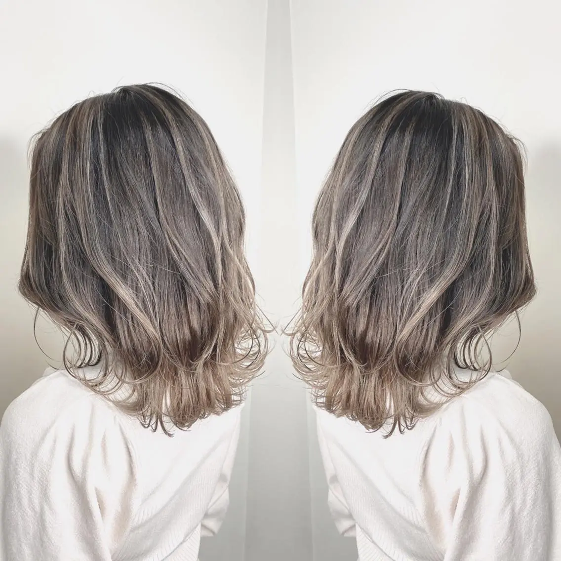 ミディアム カラー グラデーションカラー カット ヘアカラー AI 高田馬場店のヘアスタイル