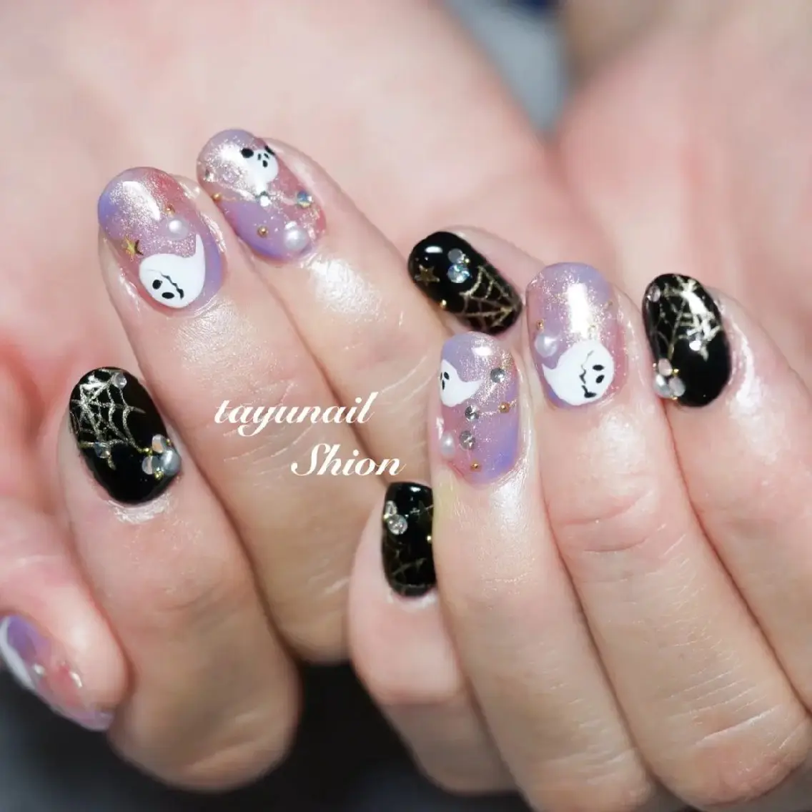 ネイル ジェルネイル ハロウィン パラジェル ネイルサロン 【たゆnail】のネイルデザイン