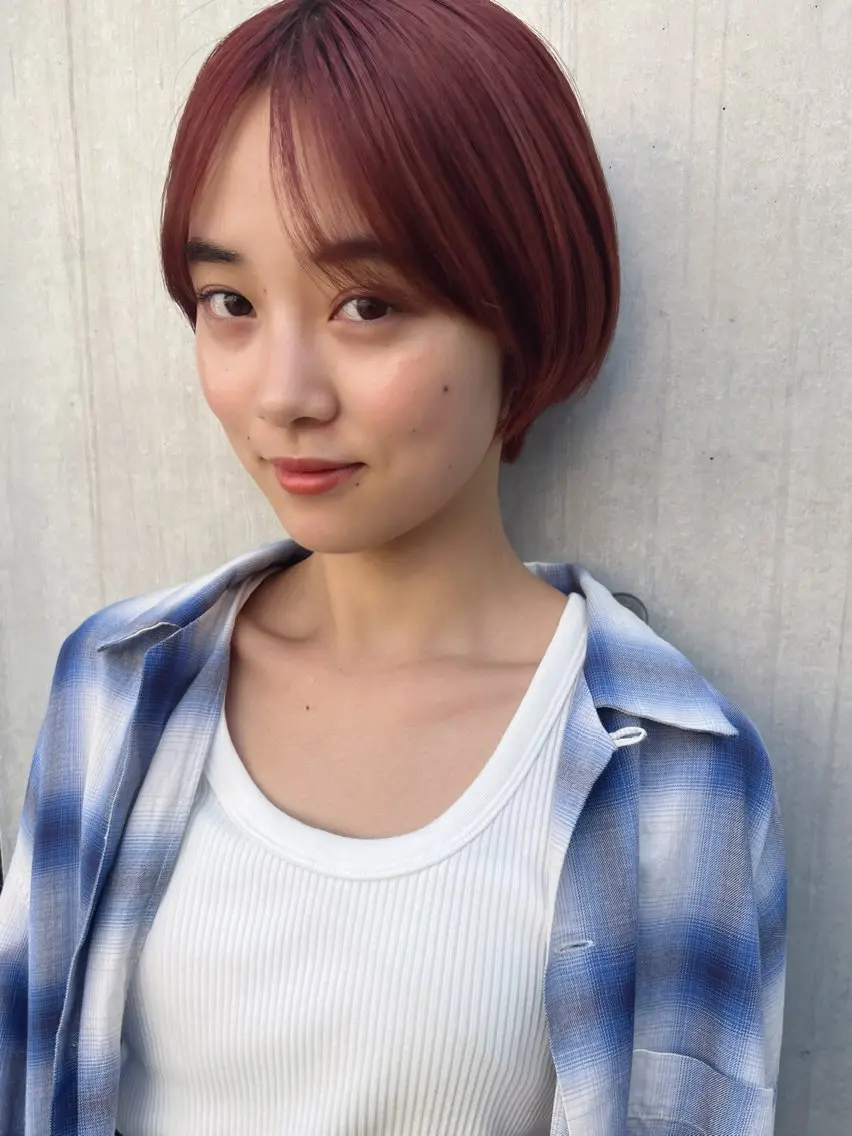 ショート ショートヘア 透明感カラー🌿ボブ ✨飛田 ケイのヘアスタイル