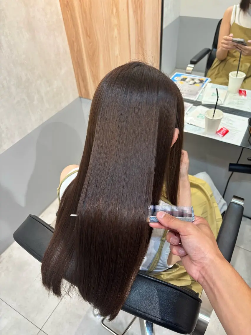 セミロング くせ毛 髪質改善 トリートメント カット ヘアカラー トリートメント 高見海斗/髪質改善 /縮毛矯正のヘアスタイル