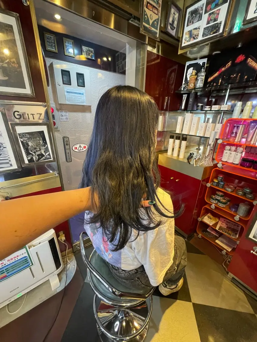 セミロング カラー ブルーカラー ブルーパープル ダブルカラー パープルカラー トリートメント 👑派手髪/カット 👑ANRYのヘアスタイル