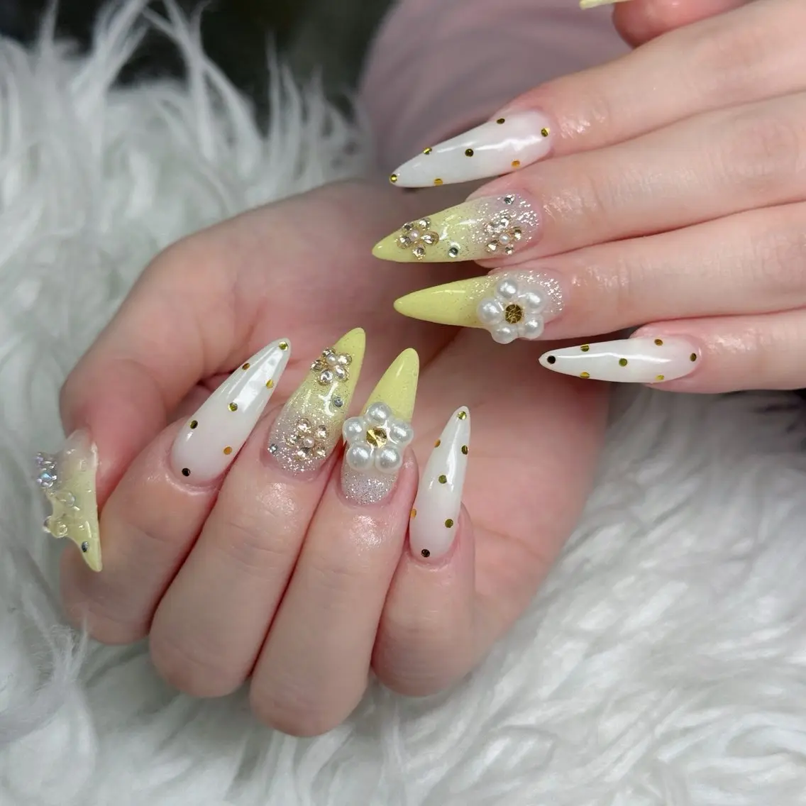 ネイル フットネイル フレンチネイル グラデーション 韓国ネイル ロングネイル ハンドネイル Hani Nail Salonのネイルデザイン