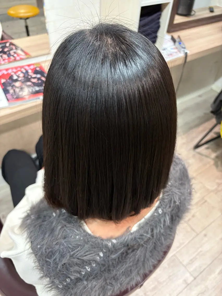 ミディアム 縮毛矯正 Yuri ~コワファースト長崎のヘアスタイル