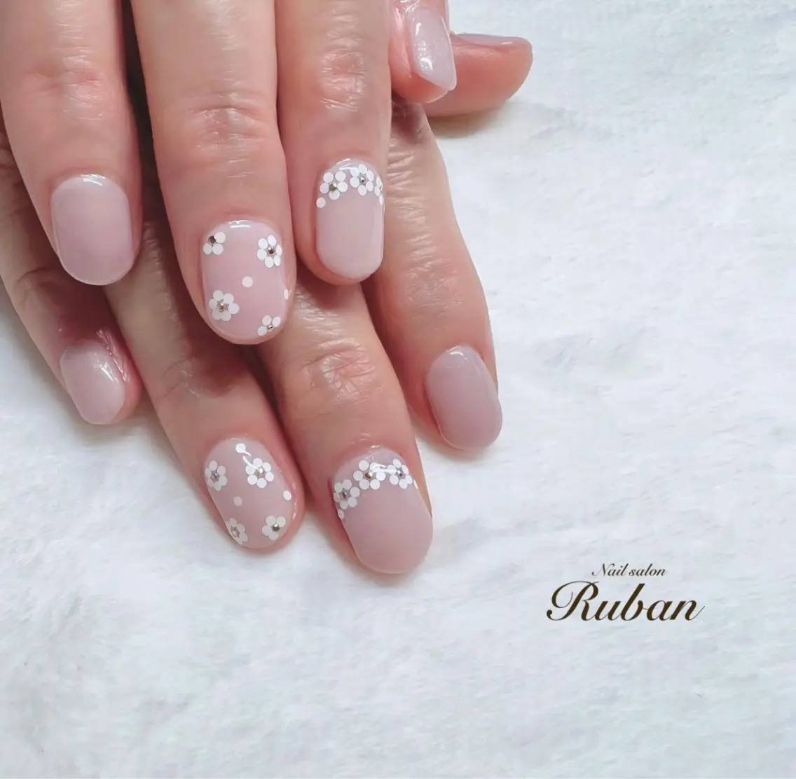 ネイル フラワーネイル Nail salon Rubanのネイルデザイン