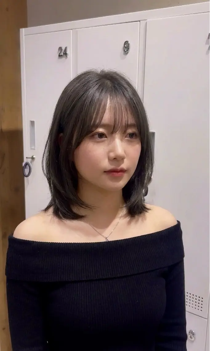 ミディアム カラー 透明感カラー グレージュ ヘアカラー トリートメント Koharu🍓/ 透明感カラー/艶髪のヘアスタイル