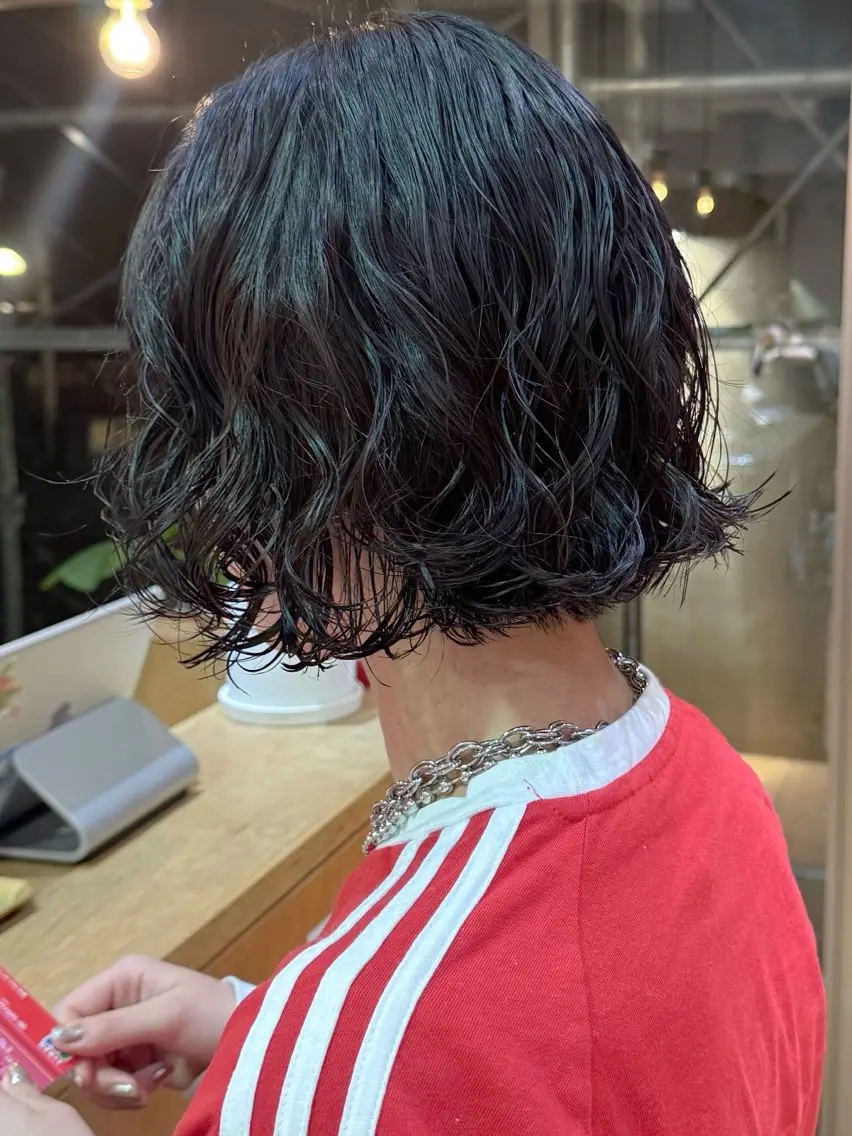 ショート パーマ 🩶パーマモデル 募集中/にーの🩶のヘアスタイル