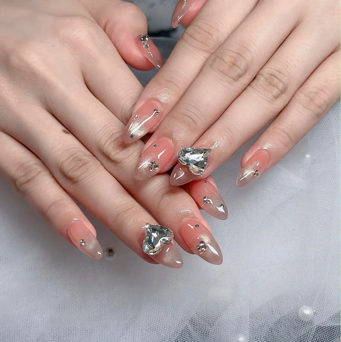 ネイル フレンチネイル ジェルネイル ハロウィン 韓国ネイル マグネットネイル ハンドネイル Hbaby nailのネイルデザイン