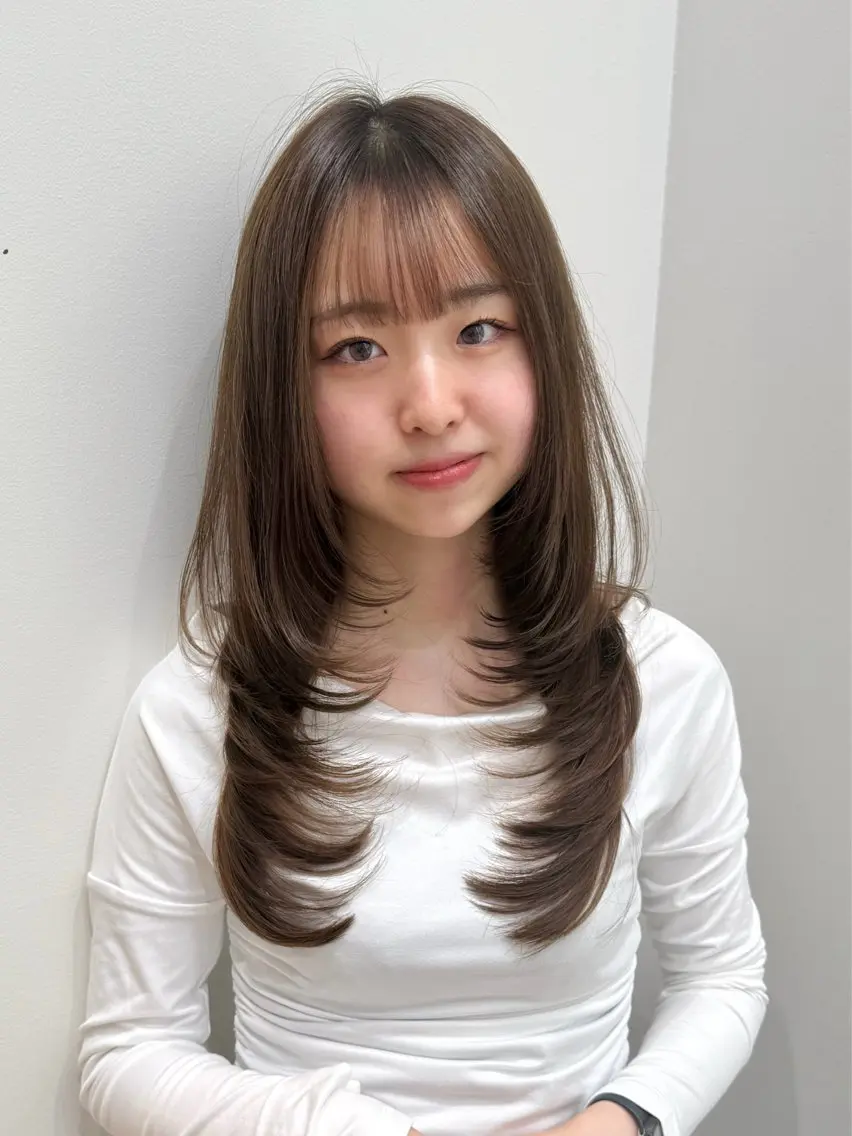 ロング カラー 🌿レイヤー/ブリー チ/🌿‬JINのヘアスタイル