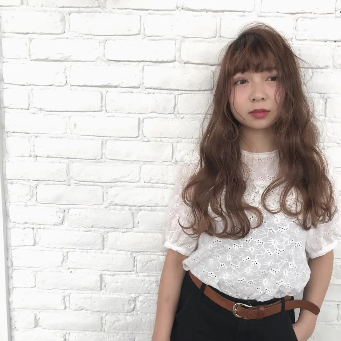 ロング 艶カラー/フェイス レイヤー/たむのヘアスタイル