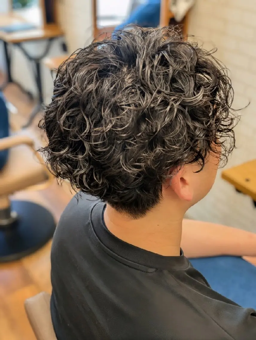 【メンズ限定】カット+デザインパーマ+ヘッドスパ✂️の写真