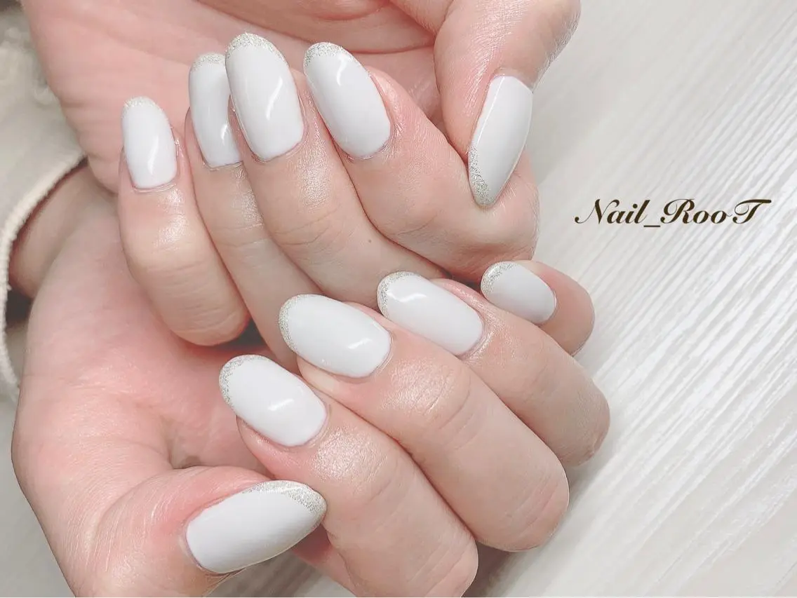 メンズ ネイル フレンチネイル ハンドネイル RooT Nailのネイルデザイン