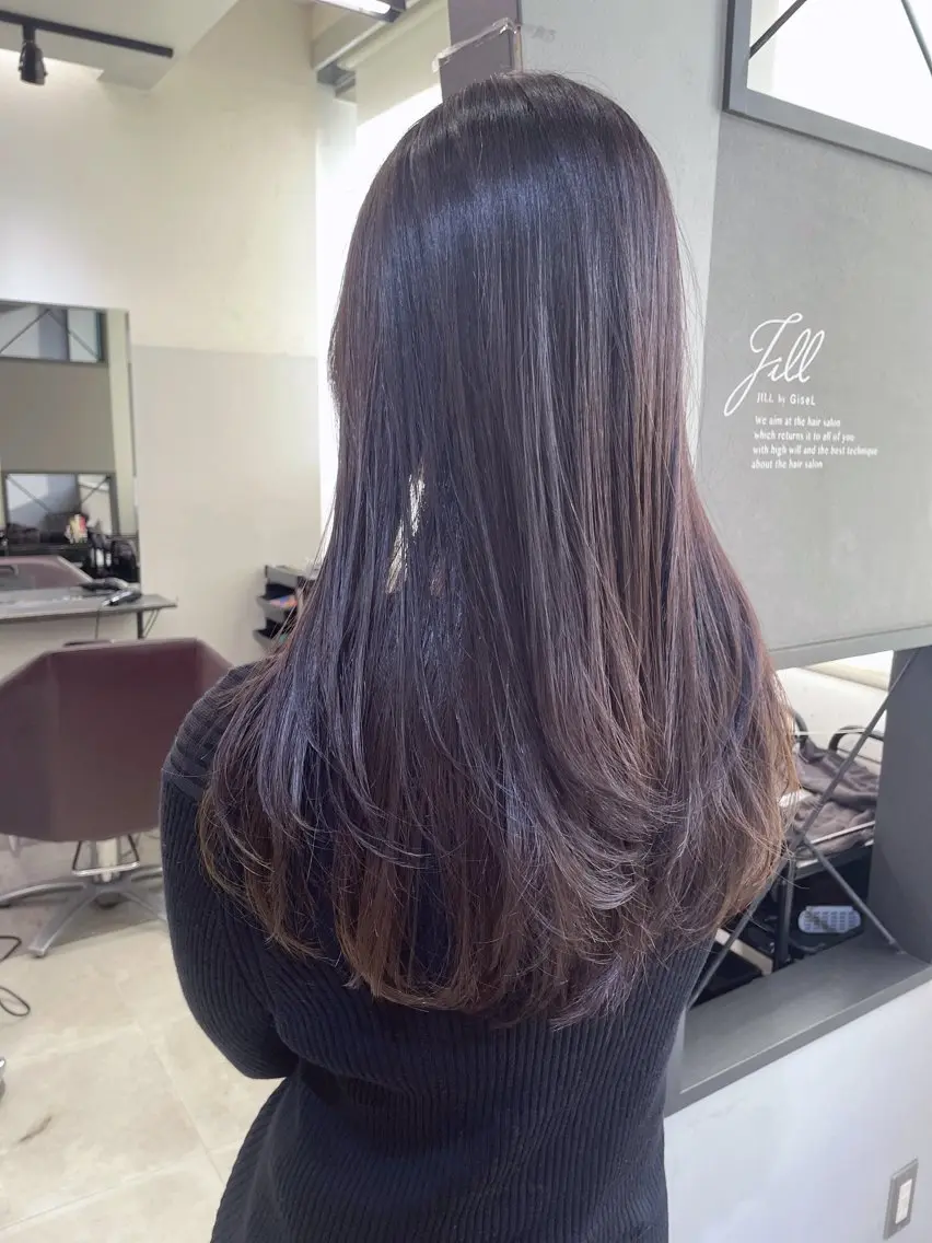 ロング カラー レイヤーカット AIRI layer cut hairのヘアスタイル