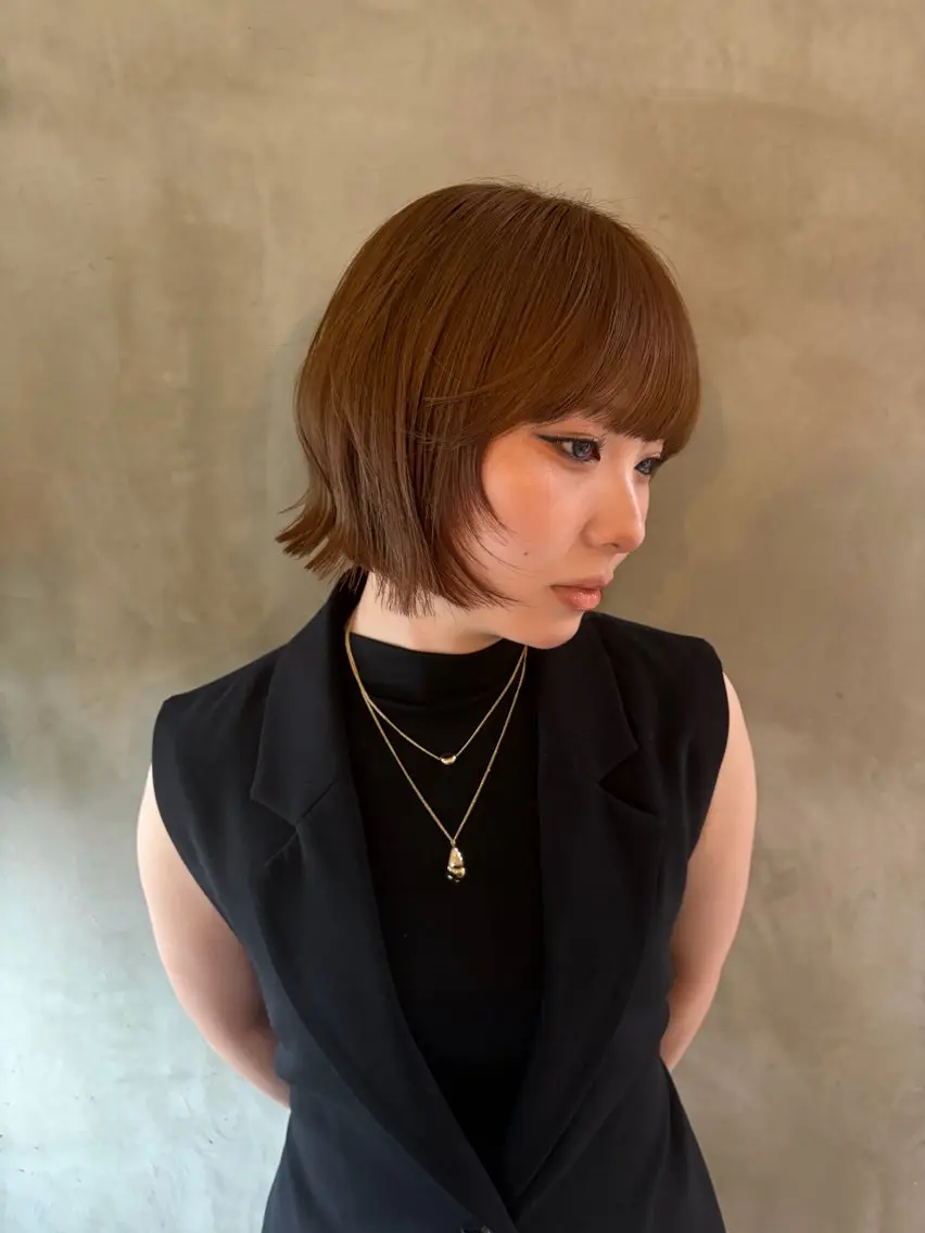 ショート カラー ヘアカラー パーマ🌀 あきとのヘアスタイル