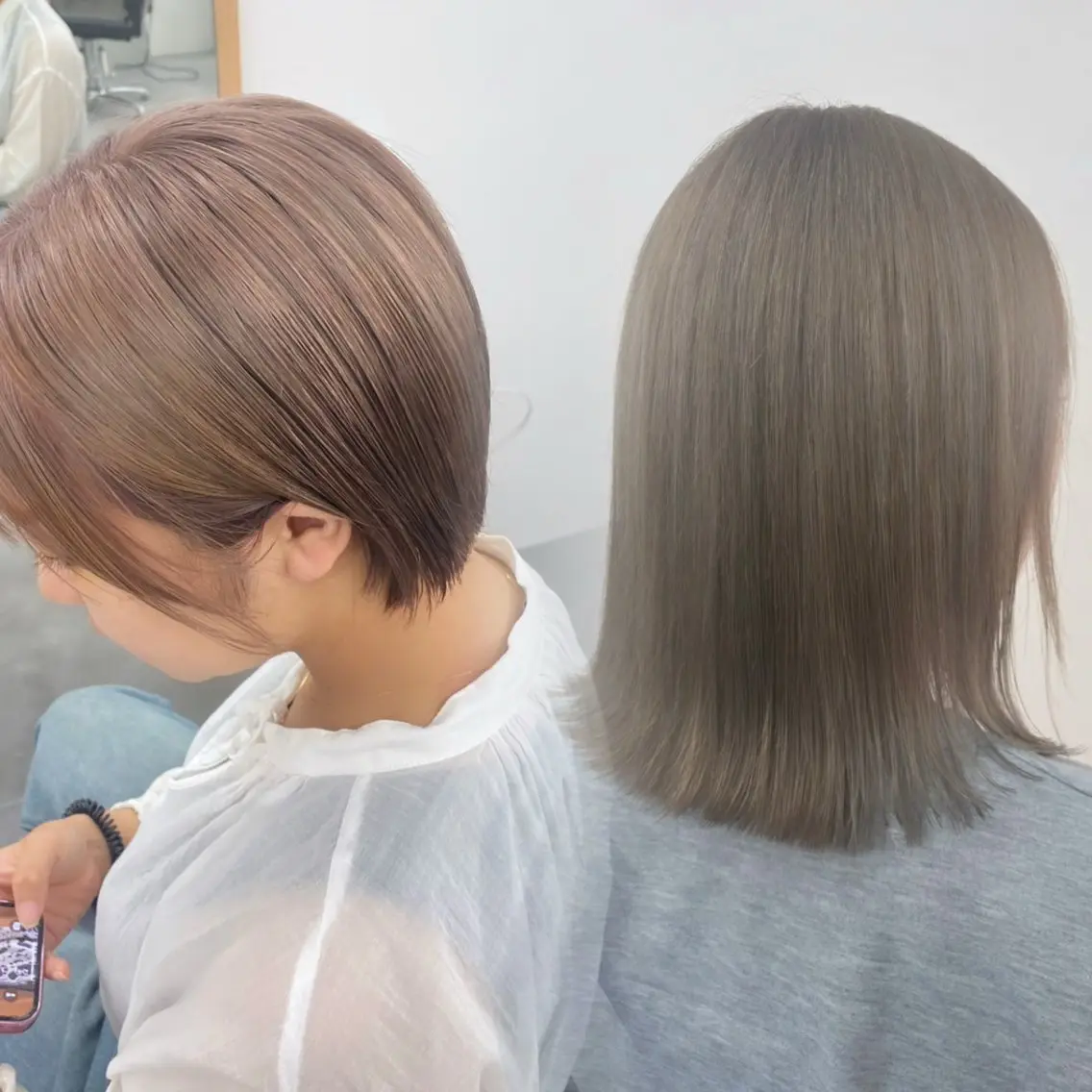 ハイトーンなら♪似合わせカット+ケアブリーチ+髪質改善カラーの写真