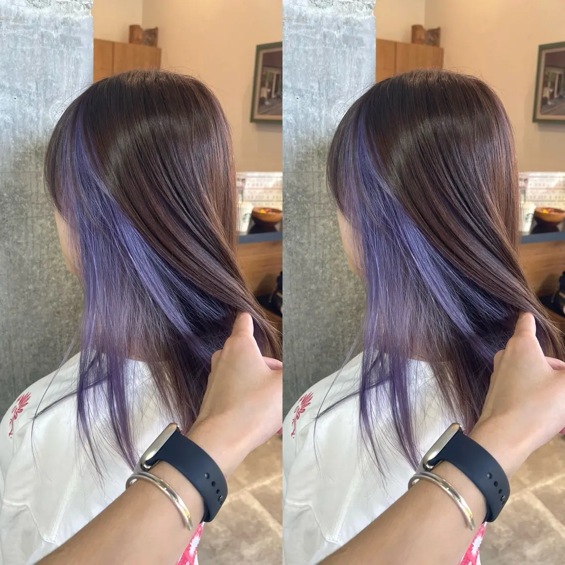 ミディアム カラー ヘアカラー トリートメント オージュアソムリエ DAIKI⭐️のヘアスタイル