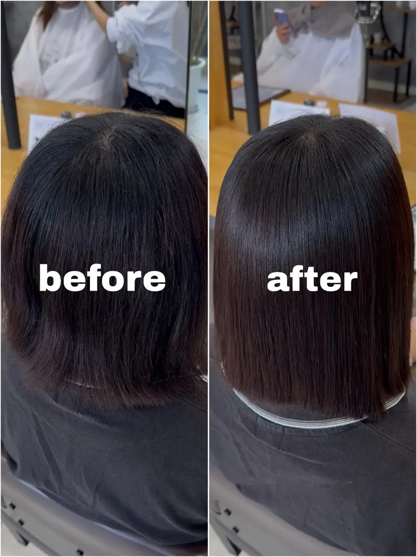 ショート 卒業式のヘアスタイル 髪質改善 縮毛矯正 カット 縮毛矯正 トリートメント 🫧髪質改善/美髪 /艶カラー/楓🫧のヘアスタイル