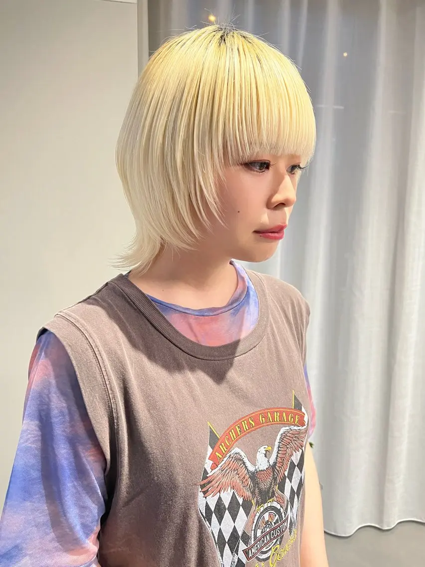 ショート 🐺立川のウルフ屋 さん🐺おかみ🐺のヘアスタイル