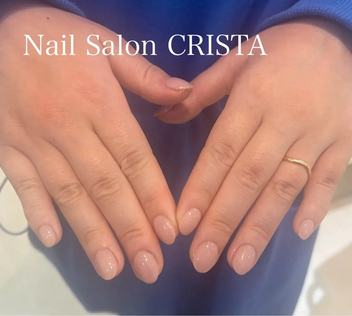 ネイル ジェルネイル ワンカラーネイル パラジェル ハンドネイル CRISTA chikakoのネイルデザイン