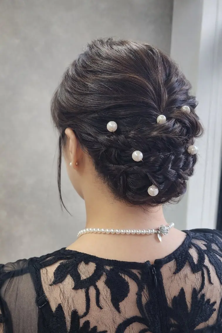 ミディアム ヘアアレンジ 柏 康孝のヘアスタイル