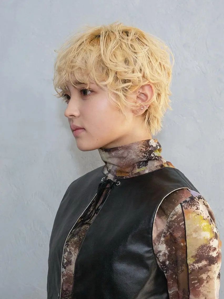 ショート パーマ カット ヘアカラー 菅野谷 琉那のヘアスタイル