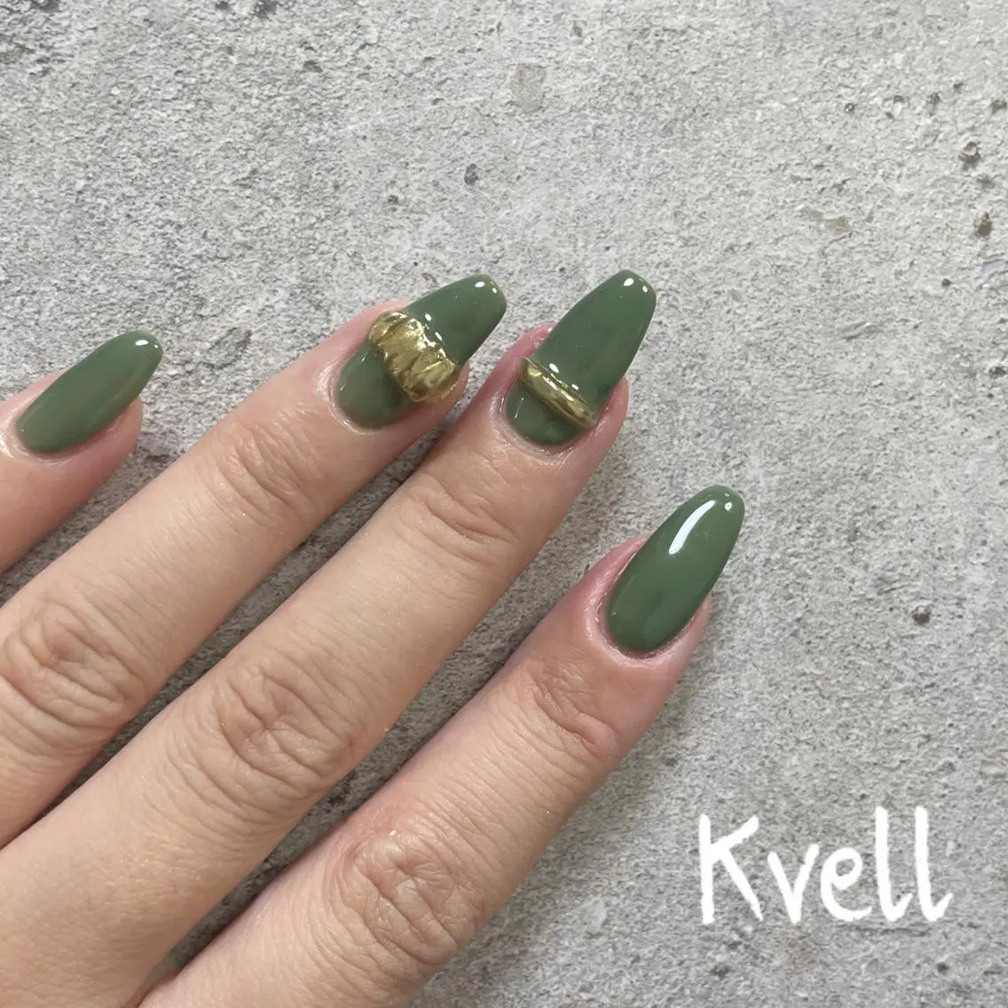 ネイル アートネイル ジェルネイル ハンドネイル nailsalon Kvellのネイルデザイン