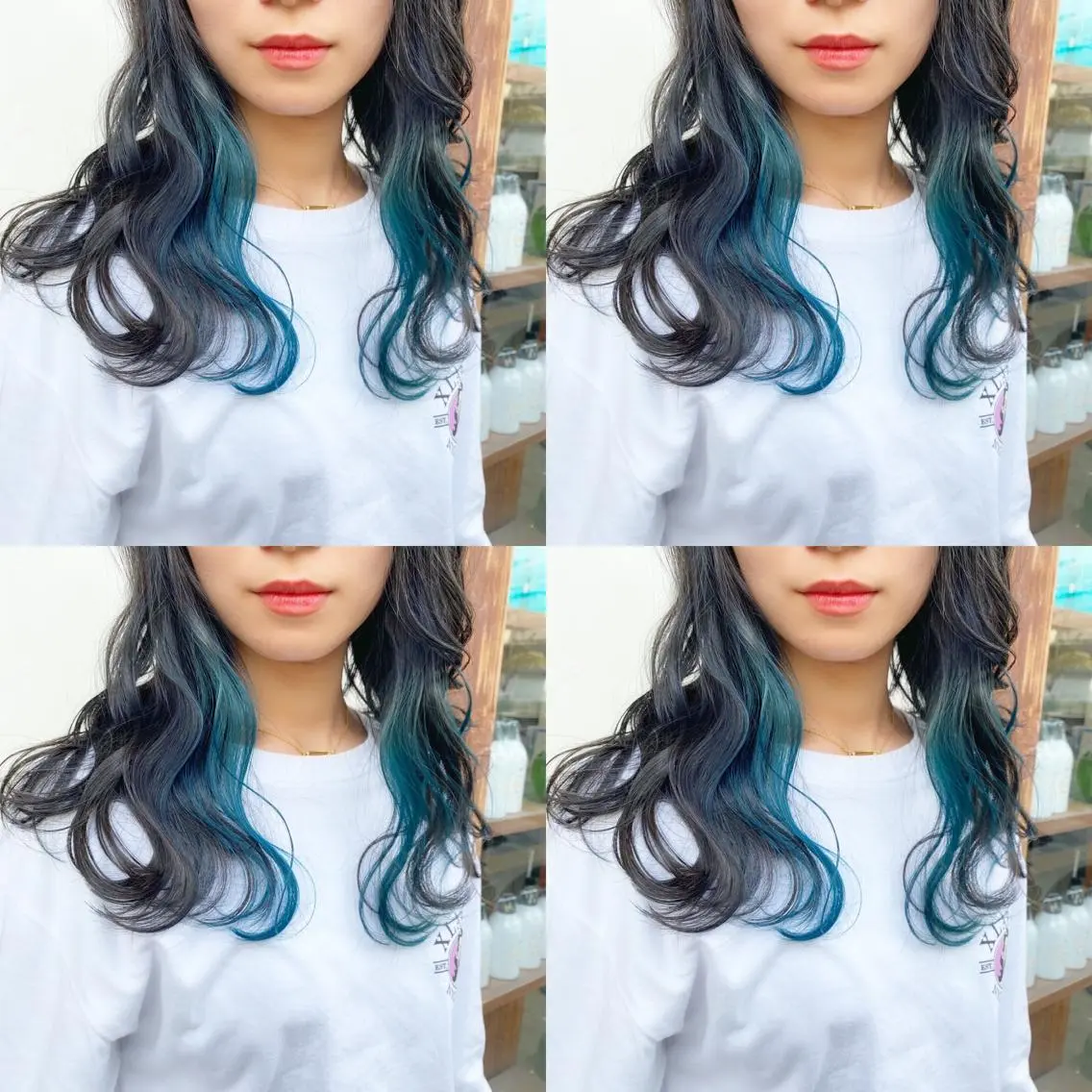 セミロング カラー あさだ しゅうたろうのヘアスタイル