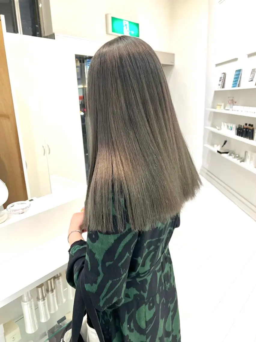大人気🌟【ワンカラー】➕【質感再生トリートメント】➕【カット】の写真