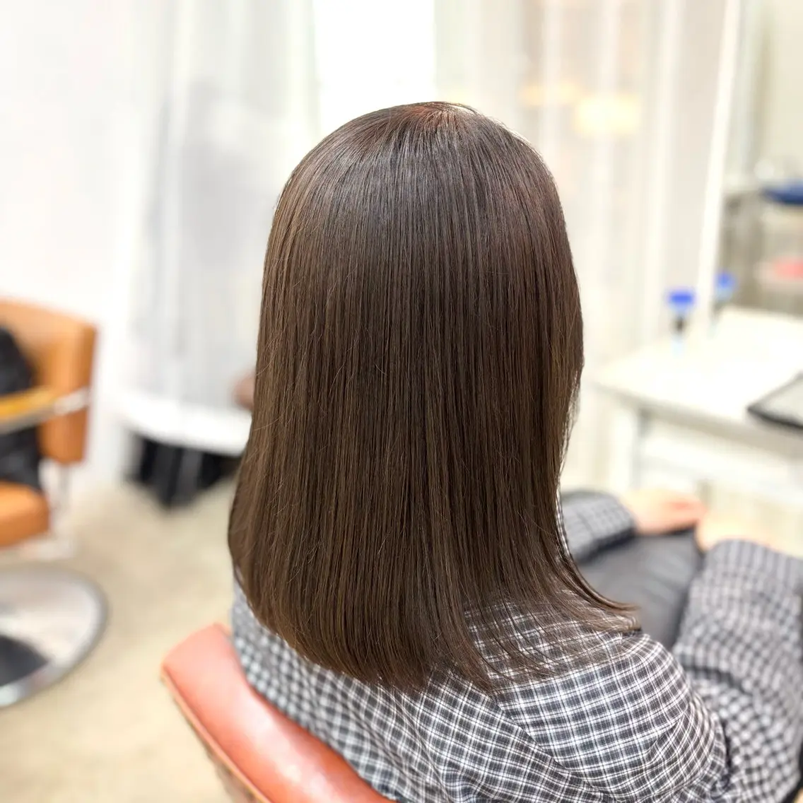 セミロング カラー グレージュ ヘアカラー トリートメント 艶髪‎カラー🤍 RIKAのヘアスタイル