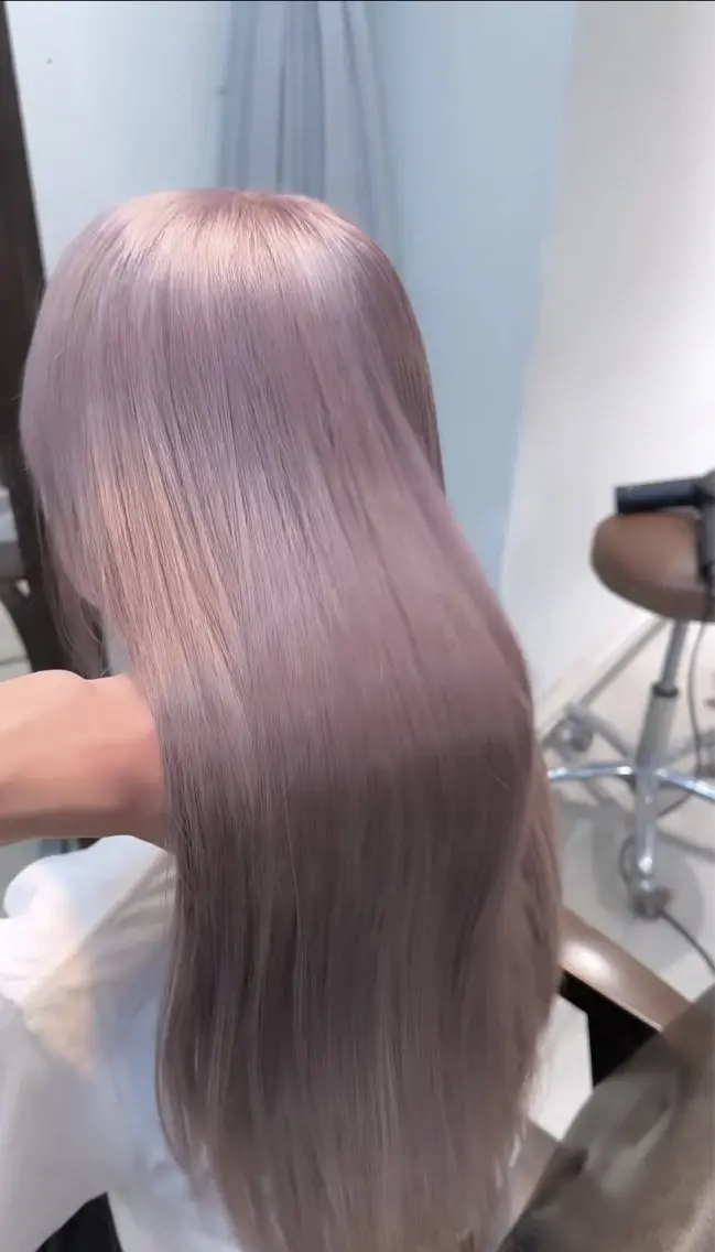 ミディアム カラー パーマ ヘアアレンジ ヘアカラー トリートメント ブリーチカラー🤍 颯馬🐈‍⬛のヘアスタイル