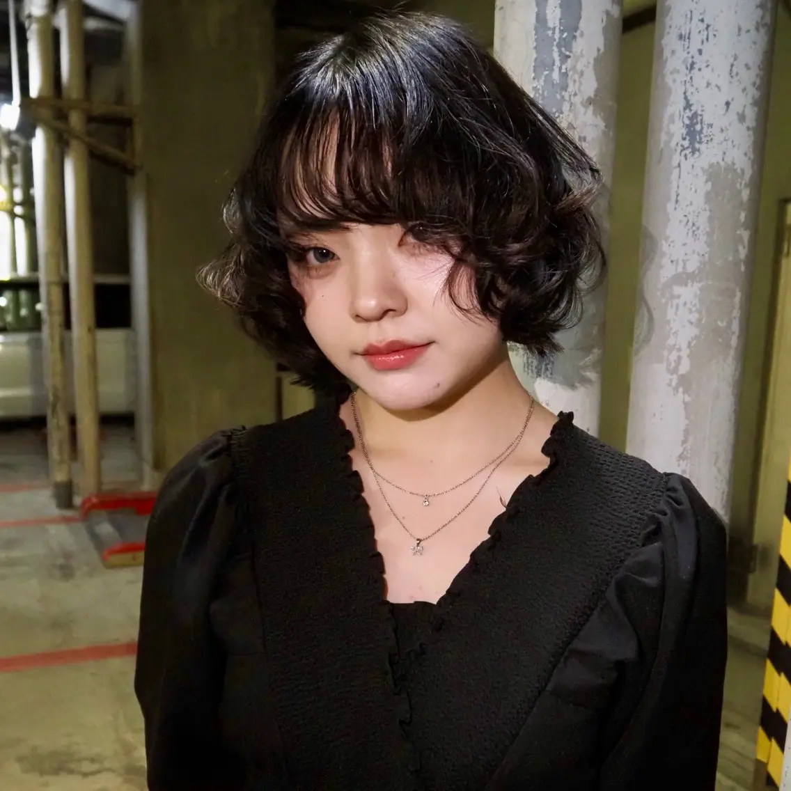 ミディアム カラー 黒髪 透明感カラー 韓国風ヘア ヘアカラー yuki/ブリーチ /デザインカラーのヘアスタイル