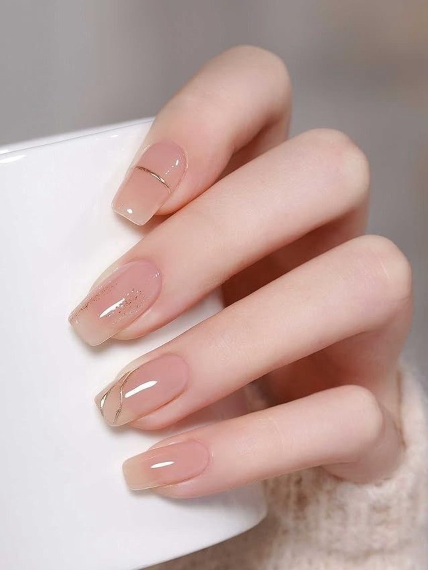 ネイル 長さ出し フレンチネイル グラデーション 韓国ネイル マグネットネイル ハンドネイル Lannie nailのネイルデザイン