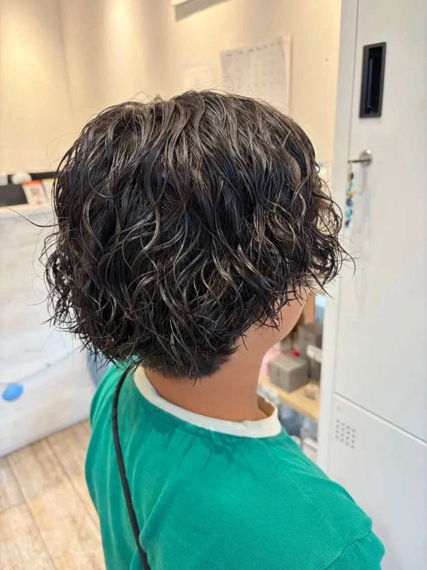 メンズ カット パーマ 片山 森尊のヘアスタイル