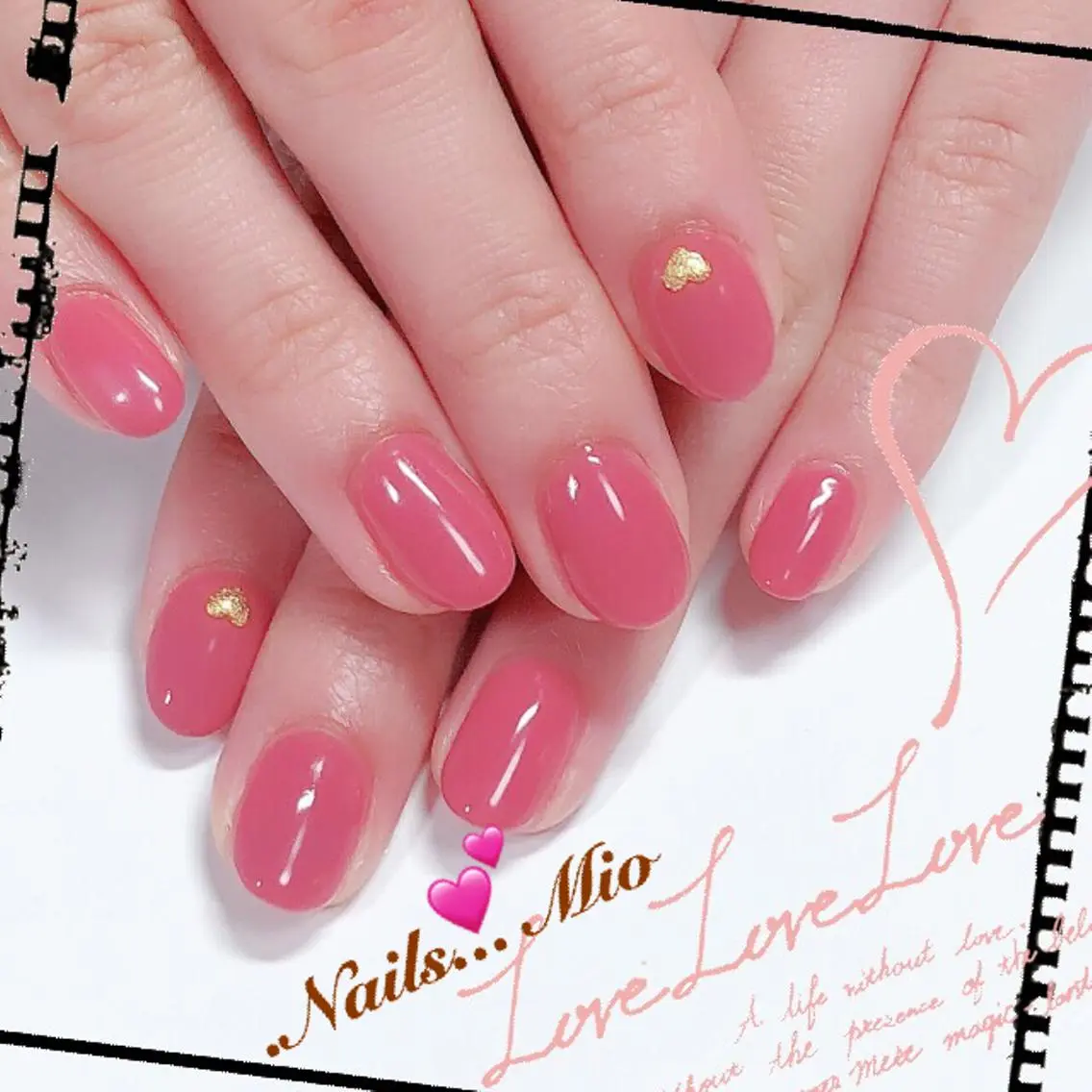 ネイル 入学式 卒業式 オフィスネイル シンプルネイル バレンタイン .Nails Mio 赤羽西ネイルサロンのネイルデザイン