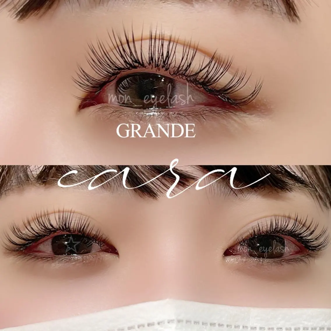 マツエク・マツパ アイブロウ バインドロック マツエク GRANDEcara 栄 Miki🍀のマツエク・マツパデザイン