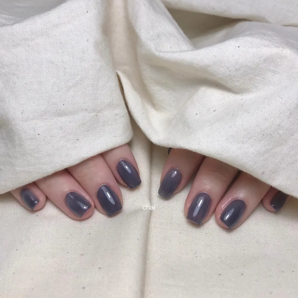 ネイル ワンカラーネイル ハンドネイル chai nail _ai📍鶴橋/桃谷のネイルデザイン