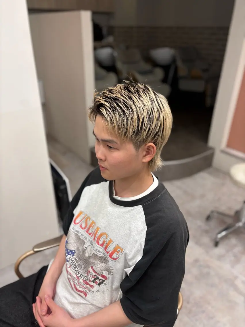 メンズ スパイキーショート 早坂 美咲のヘアスタイル
