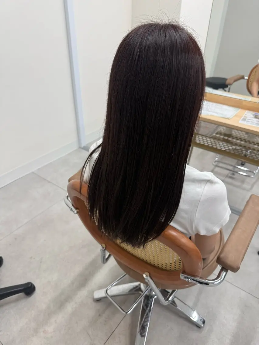 ロング カラー カット ヘアカラー トリートメント 古藤 朔のヘアスタイル
