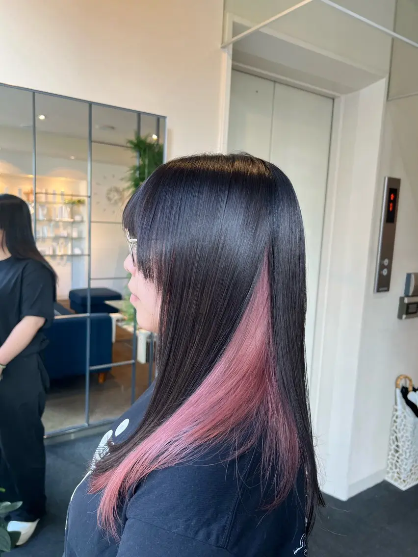ロング カラー 高田 羊真のヘアスタイル
